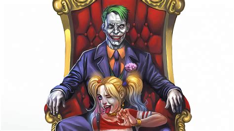 Joker Harley Quinn K Art Wallpaper Hd Superheroes Wallpapers K