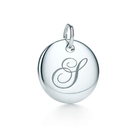 Tiffany Notes Alphabet Disc Charm In Silver Small Letters A Z Available Tiffany And Co