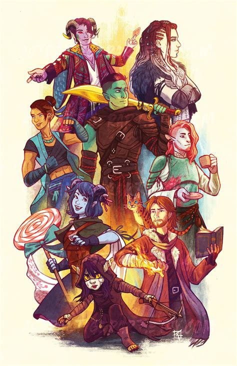 The Mighty Nein 11x17 Critical Role Fan Art Poster Etsy