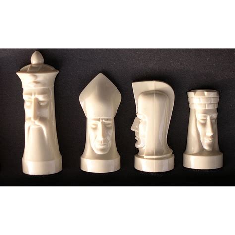 Sculpted Gothic Modern Chess Set By Ganine Tftm Melrose