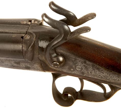 1800s French Double Barrel Pinfire Shotgun Obsolete Calibre Firearms