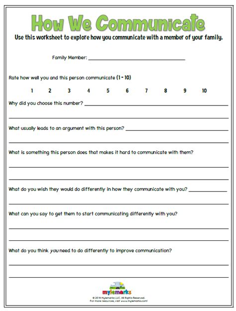 Communication Therapy Worksheets For Kids Thekidsworksheet
