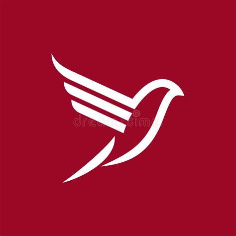 Simple Line Art Bird Logo Stock Vector Illustration Of Sign 172555976