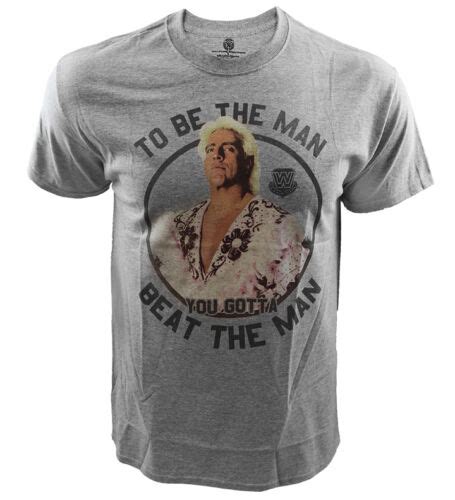 Wwe Ric Flair To Be The Man You Gotta Beat The Man T Shirt Wrestling Ebay