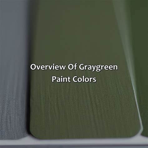 What Is The Best Gray Green Paint Color