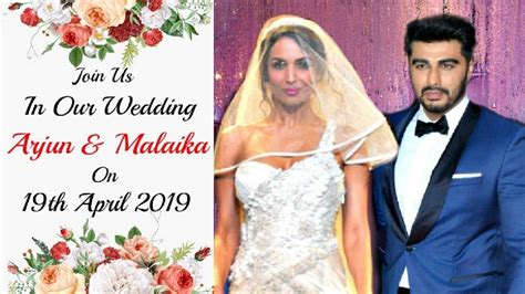 Arjun Kapoor And Malaika Arora Khan Getting Married On 19th April 2019