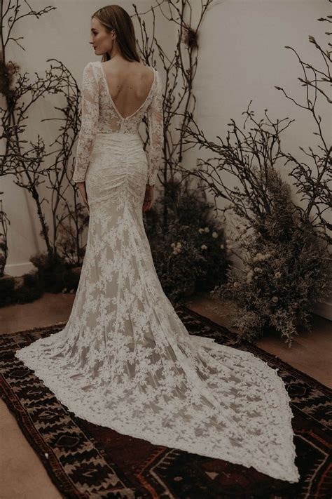 Alyssa Long Sleeve Lace Wedding Dress Dreamers And Lovers