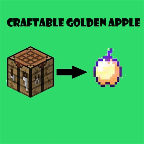 Craftable Golden Apple Datapack V11 Minecraft Data Pack
