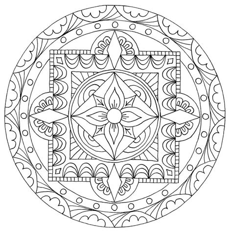 Buddhist Mandala Coloring Pages At Getdrawings Free Download