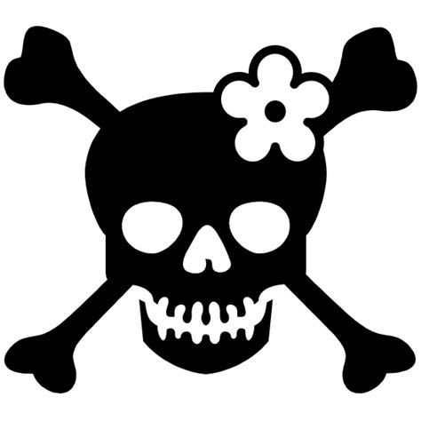 Skull Mom With Flower Family Sticker png image