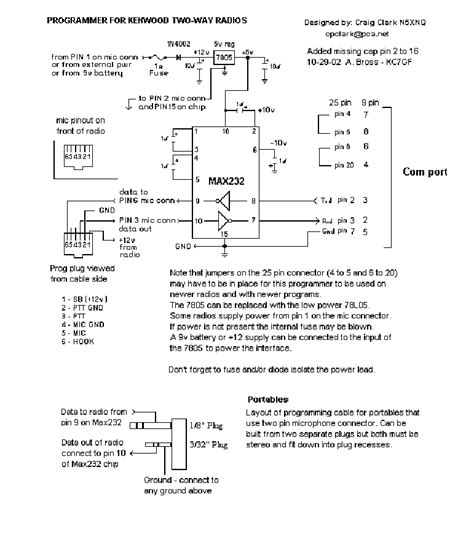Kenwood Programming Cable Schematic