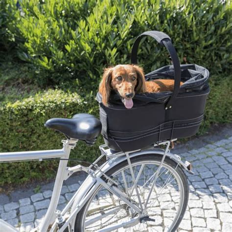 Trixie Rear Bicycle Basket For Pets 29x49x60cm Black Bicycle Tote Pet