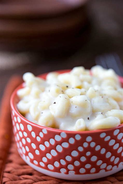 Cook macaroni in boiling water till tender. White Cheddar Macaroni and Cheese - I Heart Eating