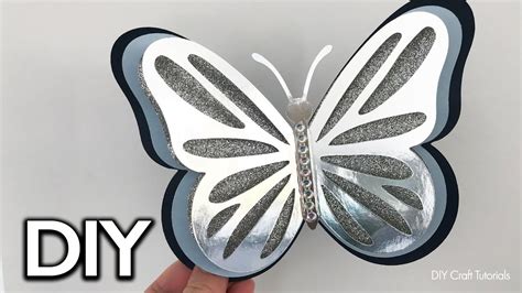 3d Paper Butterfly With Easy Template Easy And Fun Diy Paper