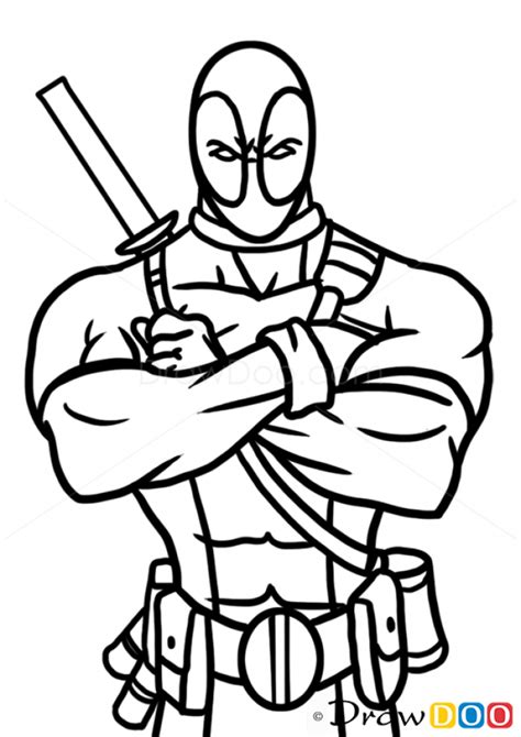 How To Draw Deadpool Superheroes How To Draw Drawing Ideas Draw