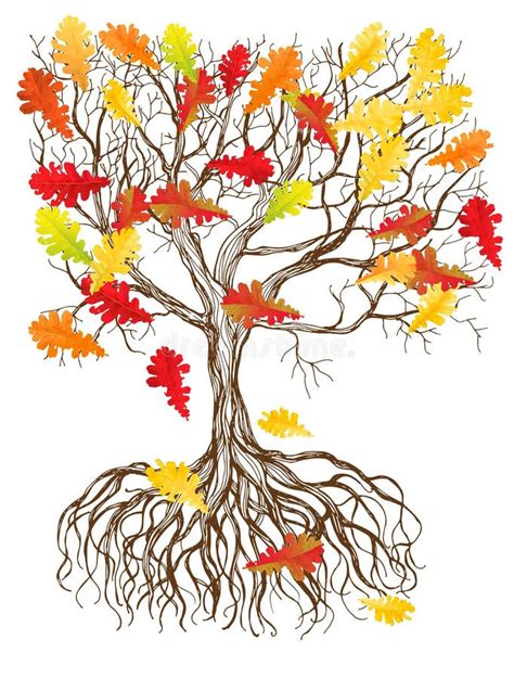 Autumn Tree Stock Vector Illustration Of Background 15663587