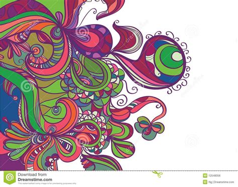 Disegno Astratto D'avanguardia Del Bordo Illustrazione di Stock - Illustrazione di psychedelic ...