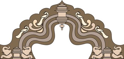 Download Arch Indian Temple Arch Design Vector Png Image With No