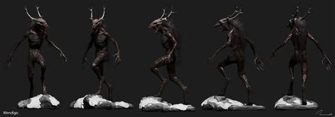 Wendigo Concept That I Created For My Creature Modeling Class At Gnomon