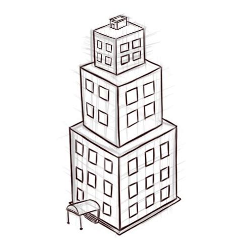 How To Draw Buildings 5 Steps With Pictures Wikihow Building