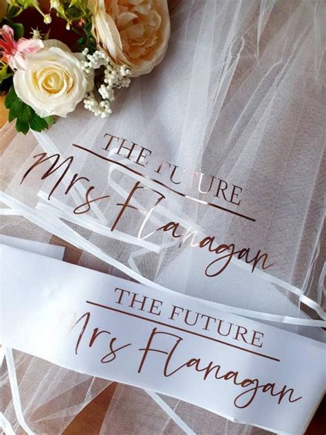 Hen Party Veil And Sash Future Mrs Hen Veil Personalised Veil For