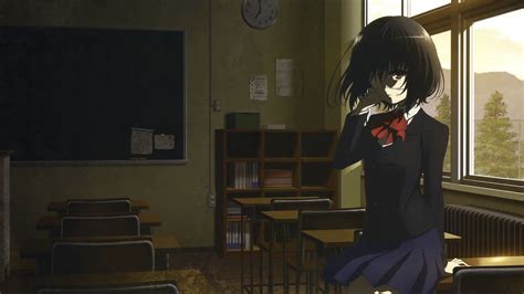 Another Misaki Mei School Uniform Classroom Anime