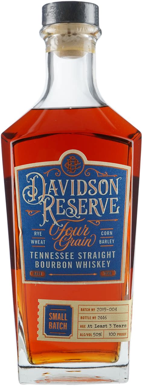 Buy Davidson Reserve Tennessee Four Grain Straight Bourbon Whiskey At