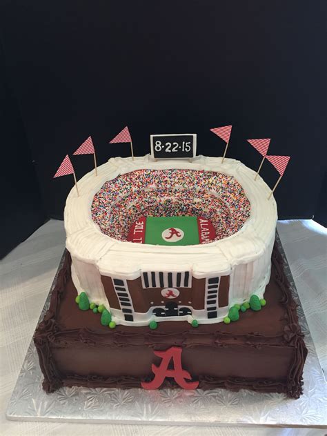 University Of Alabama Bryant Denny Stadium Grooms Cake Alabama