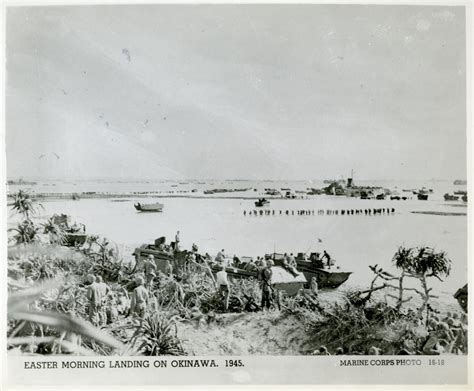 Easter Morning Amphibious Invasion Okinawa 1945 The Digital