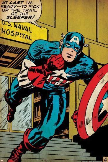 Marvel Comics Retro Captain America Comic Panel Us Naval Hospital
