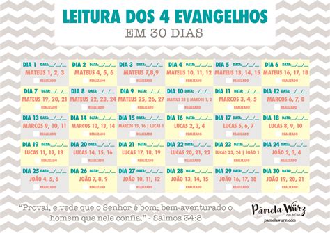 Plano De Leitura Novo Testamento
