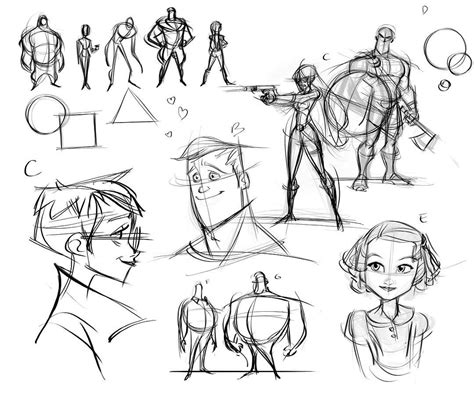 Out Of My Head Character And Proportion Studies Drawing Sketching