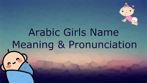 Arabic Girls Name With Meaning And Pronunciation Part 2 Youtube Gambaran