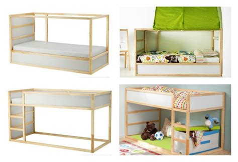 The kura bed is a perfect loft bed except for the fact that it's remarkably ugly. IKEA KURA Reversible Bed with Green Tent, Furniture ...