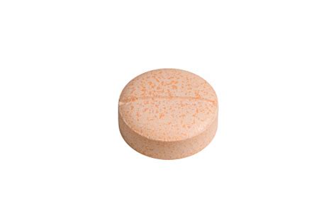 Orange Pill Isolated On White Stock Photo Download Image Now
