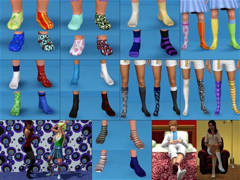 Mod The Sims Curiouser And Curiouser Odd Socks For Odd Sims