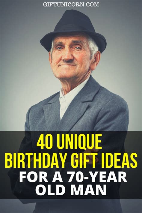 Does your mother have a sense of humor about turning older? 40 Unique Birthday Gift Ideas for a 70-year-old man ...
