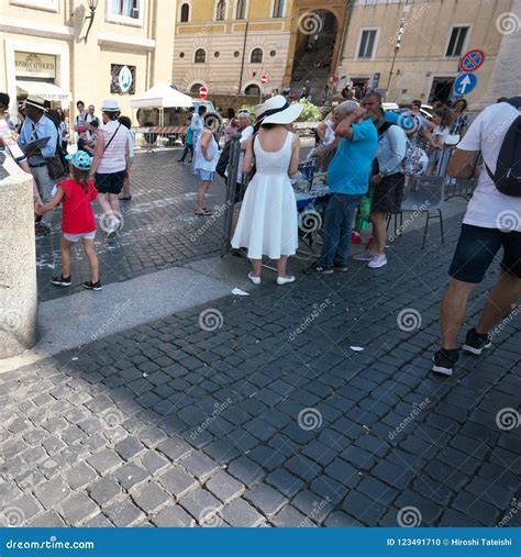 Border Between Vatican City And Italy Editorial Image Image Of Line