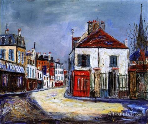 Maurice Utrillo Rue Du Banlieu Oil Painting Reproductions For Sale