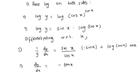 Solved Use Logarithmic Differentiation To Find Dy Dx Y Xlog3x Dy