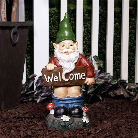 Alpine Corporation Mooning Welcome Gnome With Pants Down Multi Ebay