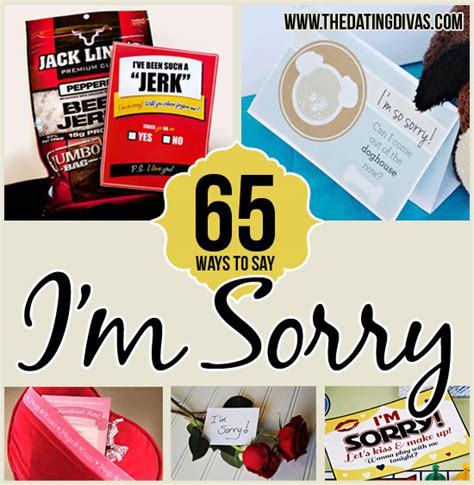 Read on to find the perfect i am sorry gifts ideas for your girlfriend or wife. 65 Ways to Say "I'm Sorry"