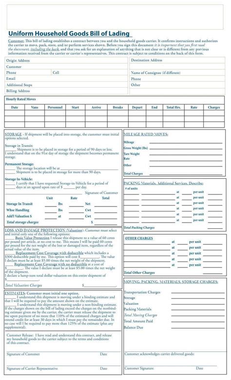 First, it is a contract for the carriage of goods between the shipper and for international shipments, an inland bill of lading form is often the first transportation document issued for you can download a free dock receipt template from our website in pdf format. 9+ Blank Bill of Lading Templates - Free PDF, DOC Format Download | Free & Premium Templates