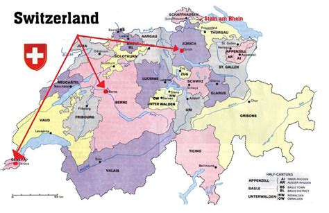 Switzerland map switzerland, officially known as the swiss confederation (confœderatio switzerland is a federal republic of 26 states, called cantons. Geneva switzerland map - Geneva switzerland map europe ...