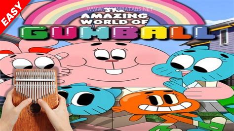 The Amazing World Of Gumball Intro Kalimba Tabs Letter And Number Notes