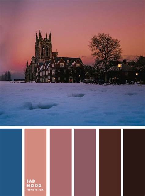 Winter Mood Palette Pink Peach Sunset Blue In 2020