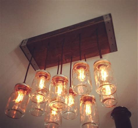 Upcycled Mason Jars Into Beautiful Chandeliers Recycled Crafts