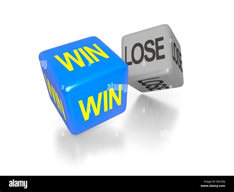 Win And Lose Dice Stock Photo Alamy