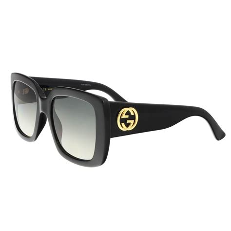 gucci grey gradient square oversize women s sunglasses gg0141s 001 53 xách tay chính hãng giá rẻ