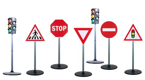 Buy Mmp Living Toy Traffic Light And Road Sign Deluxe Play Set 2